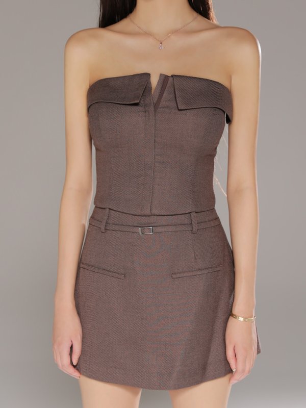 モカブラウン モデル：ハニ　身長：162cm　着用サイズ：Sサイズ