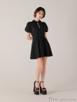 ブラック モデル：りこ　身長：156cm　着用サイズ：Sサイズ