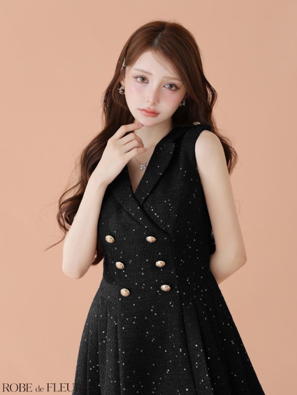ブラック モデル:ももか 身長:156cm 着用サイズ:Sサイズ