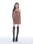 ブラウン モデル：らいか　身長：163cm　着用サイズ：Sサイズ