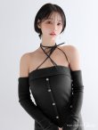 ブラック　モデル：りこ　身長：156cm　着用サイズ：Sサイズ