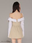 ベージュ モデル：ハニ　身長：162cm　着用サイズ：Sサイズ