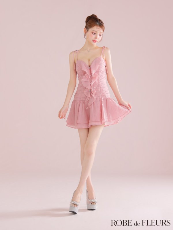 ピンク　モデル：ももか　身長：156cm　着用サイズ：Sサイズ