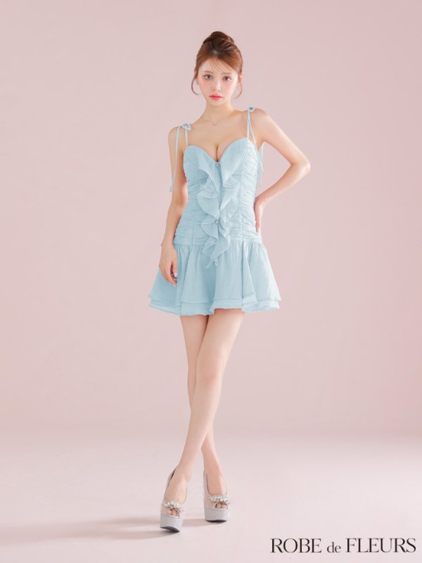 ブルー　モデル：ももか　身長：156cm　着用サイズ：Sサイズ