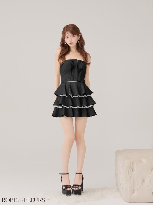 ブラック　モデル：まりん　身長：164cm　着用サイズ：Sサイズ