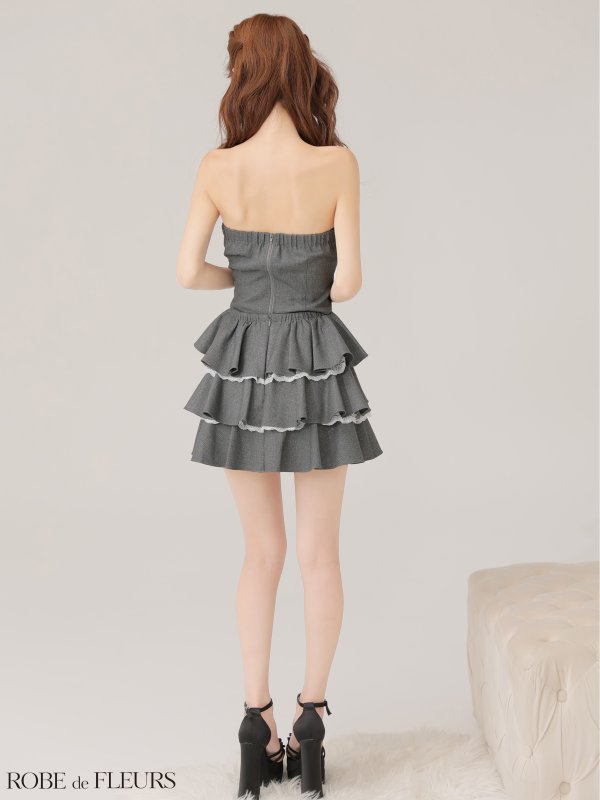 グレー　モデル：まりん　身長：164cm　着用サイズ：Sサイズ