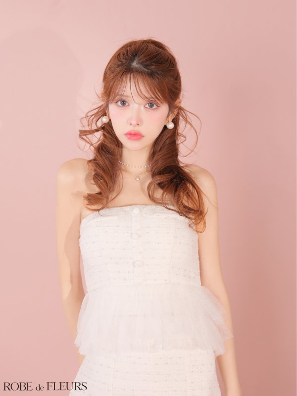 アイボリー モデル：まりん　身長：164cm　着用サイズ：Sサイズ