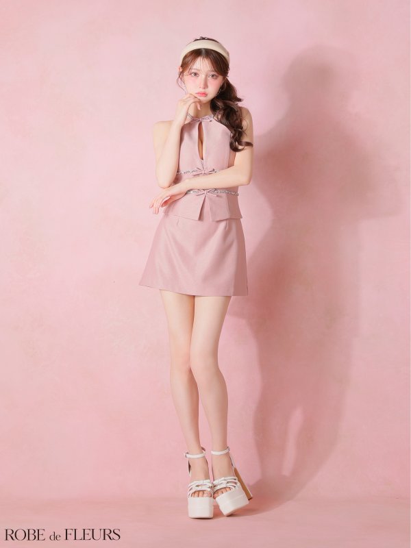 ピンク モデル：ももか　身長：156cm　着用サイズ：Sサイズ