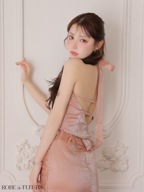 ピンクベージュ　モデル：ももか　身長：156cm　着用サイズ：Sサイズ