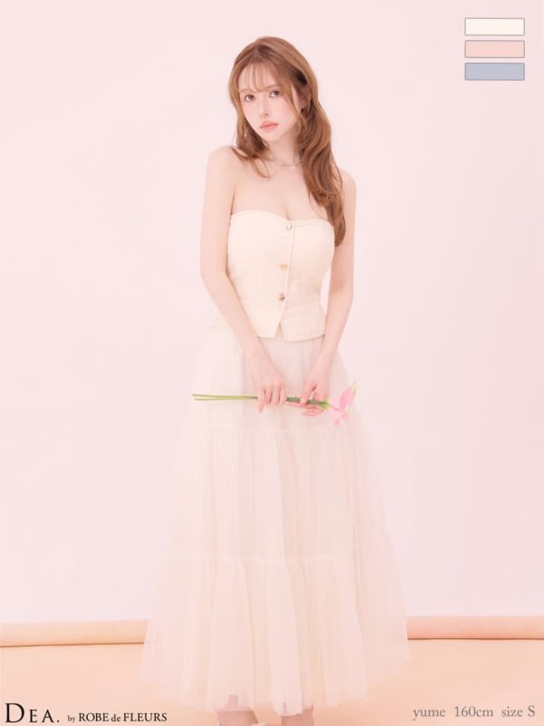 アイボリー　モデル：ゆめ　身長：160cm　着用サイズ：Sサイズ