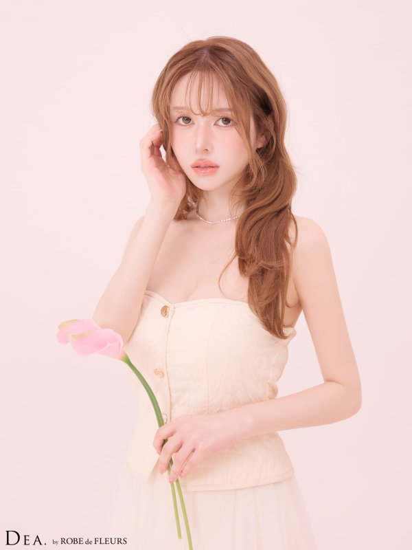 アイボリー　モデル：ゆめ　身長：160cm　着用サイズ：Sサイズ