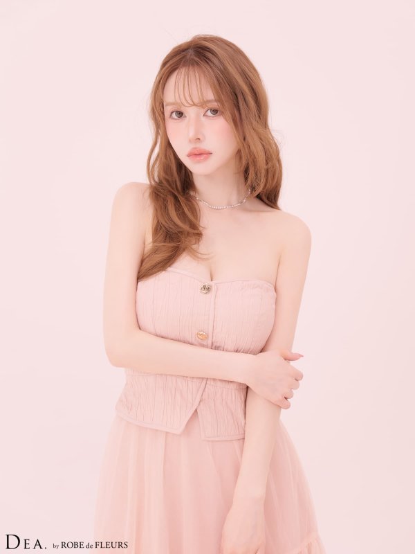 ピンク　モデル：ゆめ　身長：160cm　着用サイズ：Sサイズ