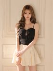 ブラックxアイボリー　モデル：咲希　身長：164cm　着用サイズ：Sサイズ