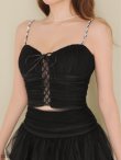 ブラック　モデル：いおり　身長：161cm　着用サイズ：Sサイズ