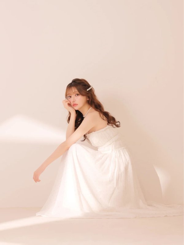 ホワイト　モデル：ゆめ　身長：160cm　着用サイズ：Sサイズ