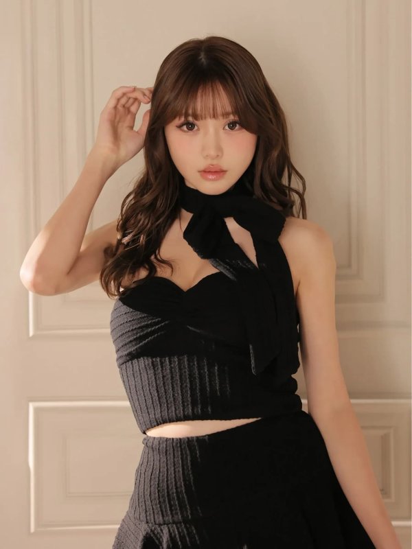 ブラック　モデル：いおり　身長：161cm　着用サイズ：Sサイズ