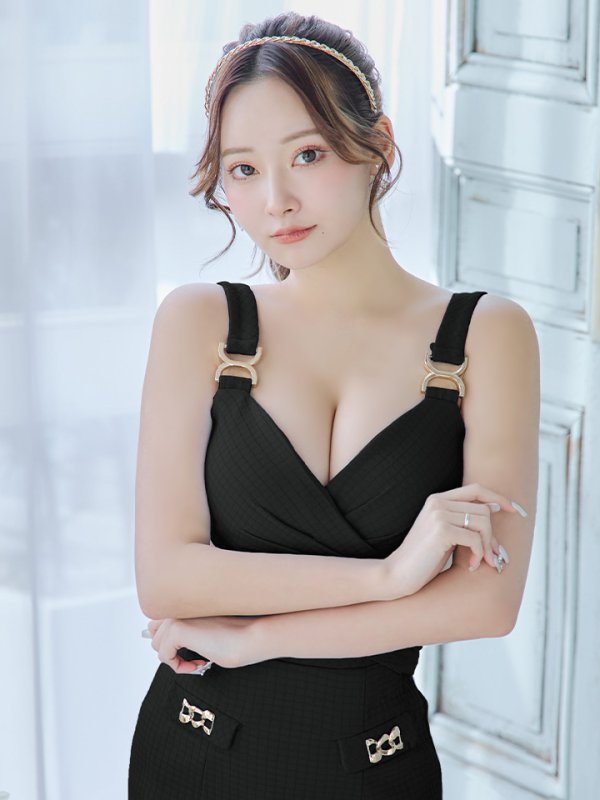 画像13: sugarオリジナルカラー・XSサイズあり【IRMA/イルマ】バックル/ サイドシアー/ ノースリーブ/ ワンカラー/ タイト/ ミニドレス/ キャバドレス【HC02】 (13)