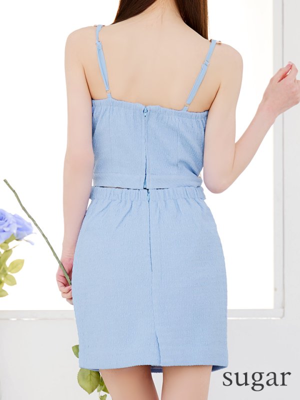 ブルー モデル:ゆめ 身長:160cm 着用サイズ:Sサイズ