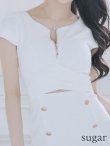 画像32: sugarオリジナルカラー・XSサイズあり【IRMA/イルマ】フロントジップ/ ワンカラー/ 半袖/ 袖あり/ ボタン/ カットアウト/ タイト/ ミニドレス/ キャバドレス[OF2A] (32)