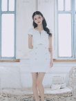 画像27: sugarオリジナルカラー・XSサイズあり【IRMA/イルマ】フロントジップ/ ワンカラー/ 半袖/ 袖あり/ ボタン/ カットアウト/ タイト/ ミニドレス/ キャバドレス[OF2A] (27)