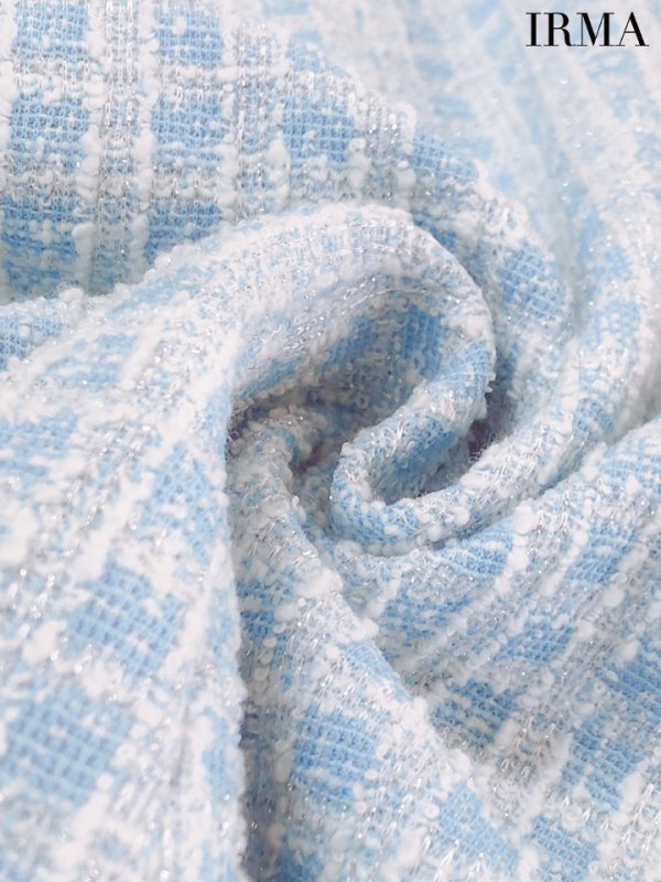 画像19: XSサイズあり【IRMA/イルマ】マーメイド/ チェックツイード/ キャミソール/ テールカット/ ニット/ ワンピース/ ミニドレス/ キャバドレス[OF2A] (19)