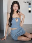 ブルー　モデル：まおちゃる　身長：158cm　着用サイズ：Sサイズ