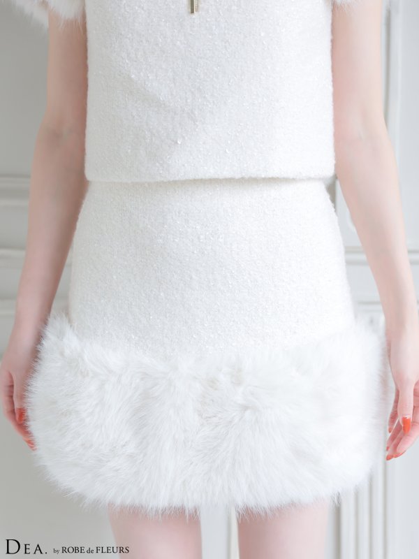 アイボリー　モデル：羽澄まり　身長：166cm　着用サイズ：Sサイズ