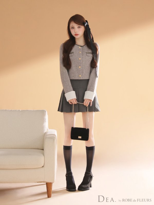 グレー モデル：ももか　身長：156cm　着用サイズ：Sサイズ