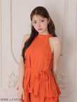 オレンジ　モデル：ももか　身長：156cm　着用サイズ：Sサイズ
