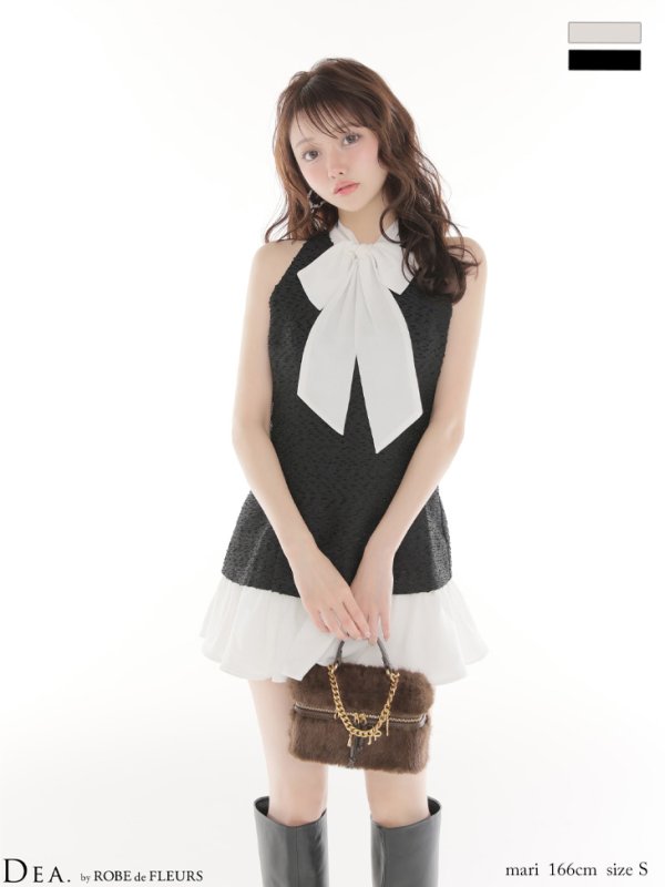 ブラック モデル：羽澄まり　身長：158cm　着用サイズ：Sサイズ