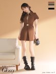ブラウン モデル：ゆめ　身長：160cm　着用サイズ：Sサイズ