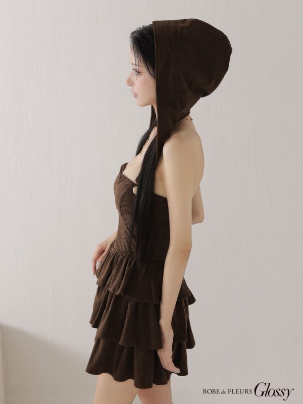 ブラウン モデル：まおちゃる　身長：158cm　着用サイズ：Sサイズ