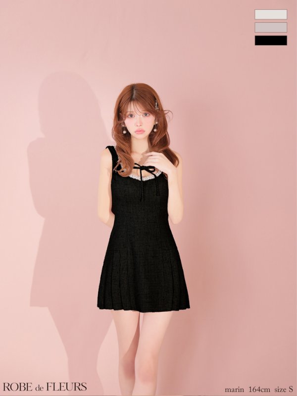 ブラック　モデル：まりん　身長：164cm　着用サイズ：Sサイズ
