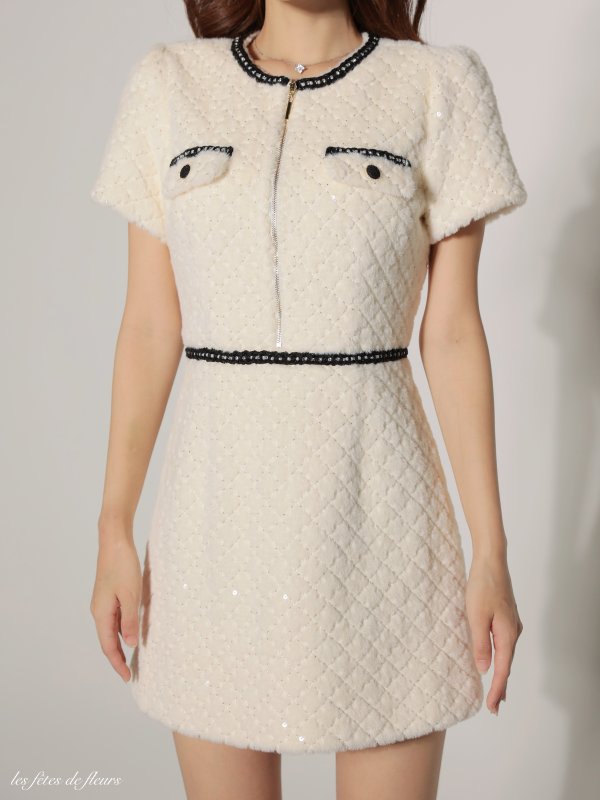 アイボリー　モデル：まりん　身長：164cm　着用サイズ：Sサイズ