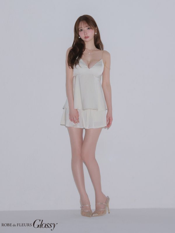 アイボリーxアイボリー　モデル：ゆめ　身長：160cm　着用サイズ：Sサイズ