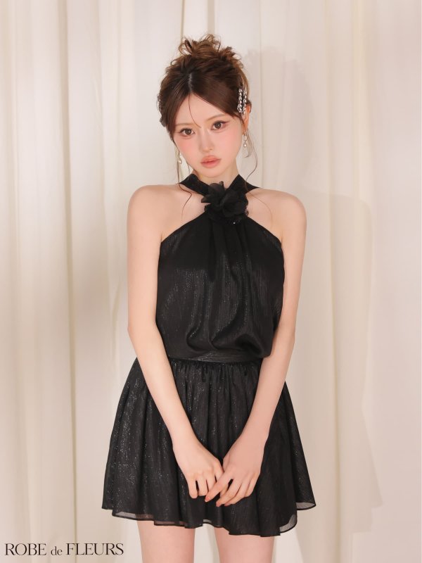 ブラック　モデル：いおり　身長：161cm　着用サイズ：Sサイズ