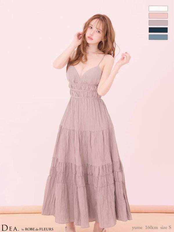 グレージュ　モデル：ゆめ　身長：160cm　着用サイズ：Sサイズ