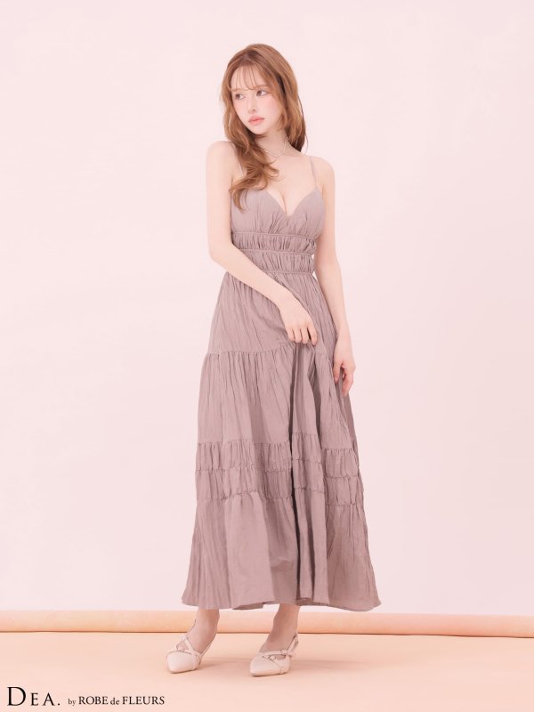 グレージュ　モデル：ゆめ　身長：160cm　着用サイズ：Sサイズ