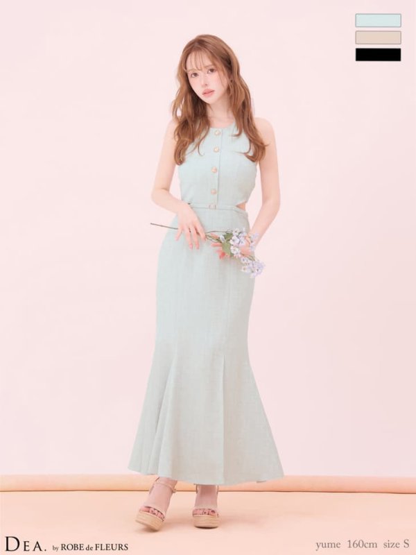ブルー　モデル：ゆめ　身長：160cm　着用サイズ：Sサイズ