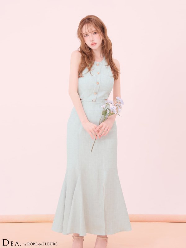 ブルー　モデル：ゆめ　身長：160cm　着用サイズ：Sサイズ