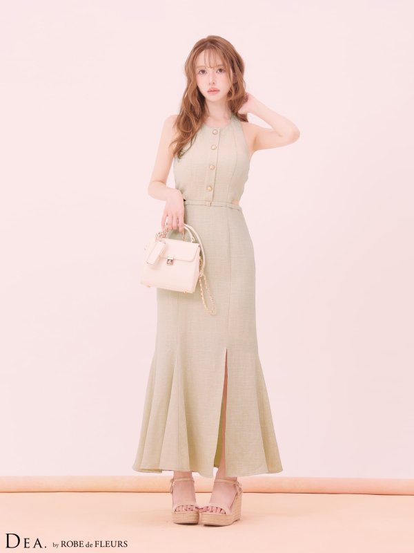 ベージュ　モデル：ゆめ　身長：160cm　着用サイズ：Sサイズ