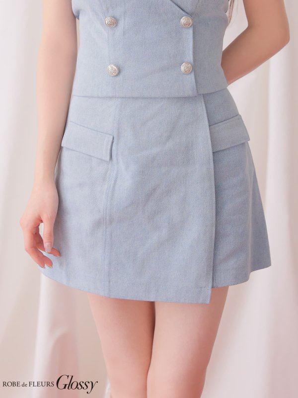 アイスブルー モデル：ももか　身長：156cm　着用サイズ：Sサイズ