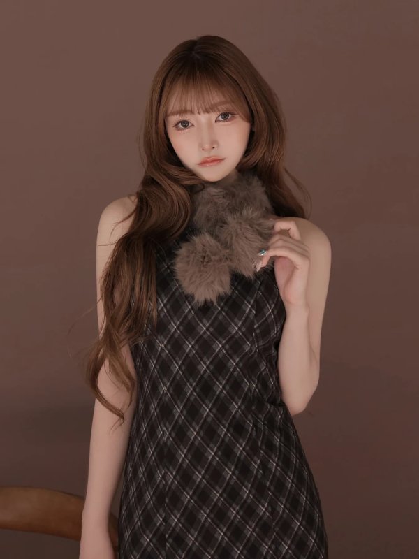 ブラウン　モデル：まみ　身長：161cm　着用サイズ：Sサイズ