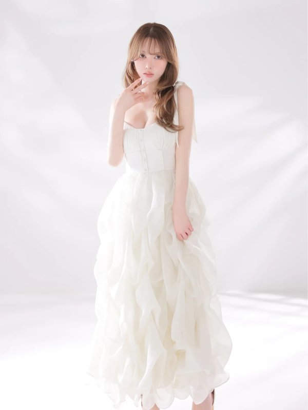 アイボリー　モデル：ゆめ　身長：160cm　着用サイズ：Sサイズ