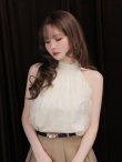 アイボリーxベージュ モデル：ゆめ　身長：160cm　着用サイズ：Sサイズ