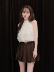 アイボリーxブラウン モデル：ゆめ　身長：160cm　着用サイズ：Sサイズ