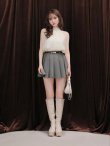 アイボリーxグレー モデル：ゆめ　身長：160cm　着用サイズ：Sサイズ