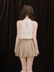 アイボリーxベージュ モデル：ゆめ　身長：160cm　着用サイズ：Sサイズ
