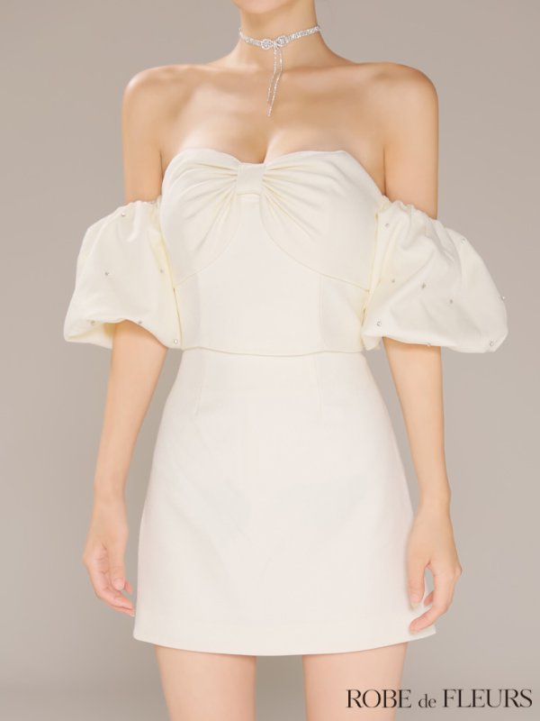 アイボリー　モデル：まりん　身長：164cm　着用サイズ：Sサイズ