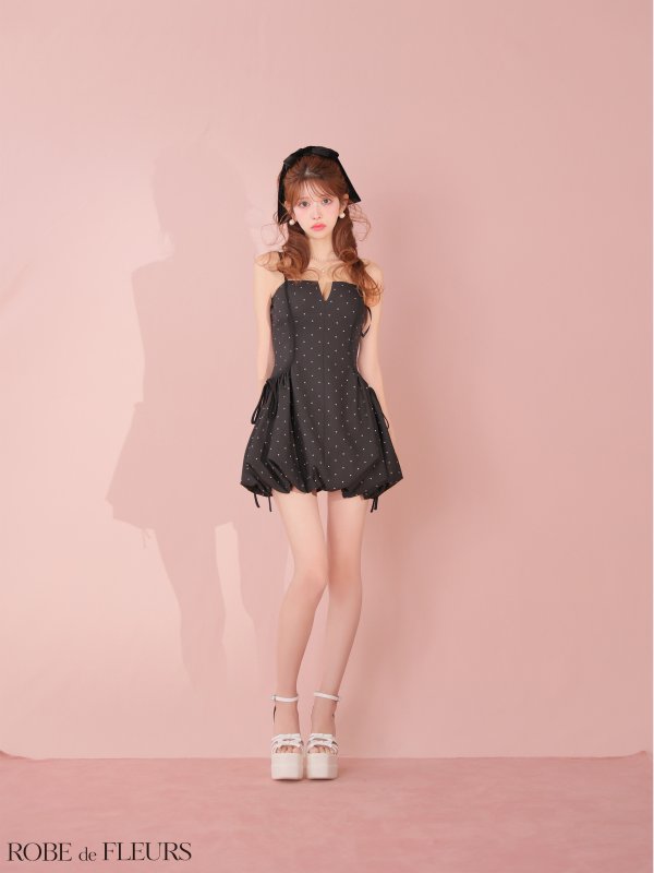 ブラック　モデル：まりん　身長：164cm　着用サイズ：Sサイズ